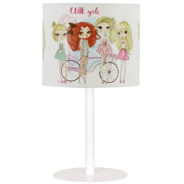 Kinder tafellamp GIRLS VIBES 1xE27/60W/230V Ø 18 cm voor meisjes