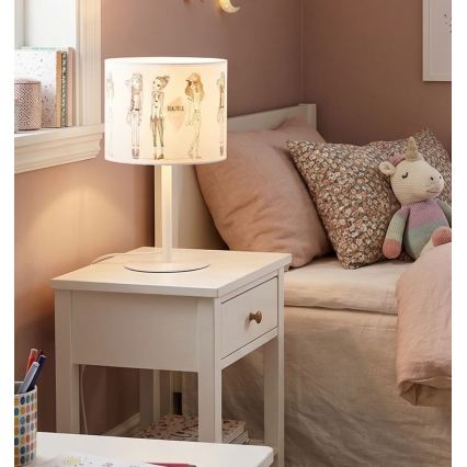 Kinder tafellamp GIRLS VIBES 1xE27/60W/230V, Ø 18 cm — voor meisjes