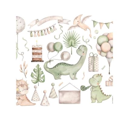 Kinder-tafellamp KIDS ROOM 1x E27/60W/230V Ø 18 cm – dinosaurus