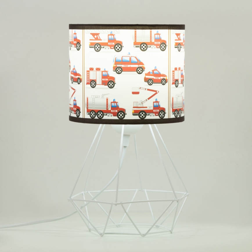Kinder-tafellamp KIDS ROOM 1xE27/60W/230V Ø 18 cm brandweer