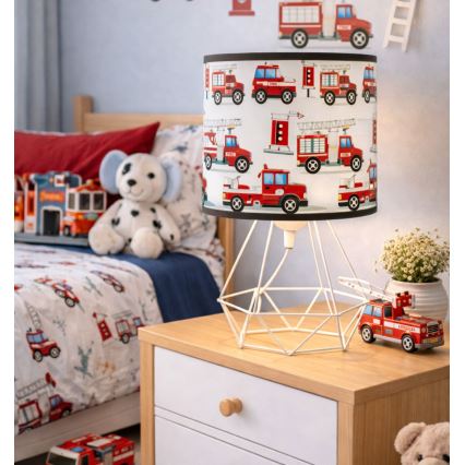 Kinder-tafellamp KIDS ROOM 1xE27/60W/230V Ø 18 cm brandweer