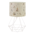 Kinder tafellamp KIDS ROOM 1xE27/60W/230V Ø 18 cm met dierenmotief