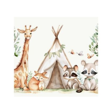 Kinder tafellamp KIDS ROOM 1xE27/60W/230V Ø 18 cm met dierenmotief