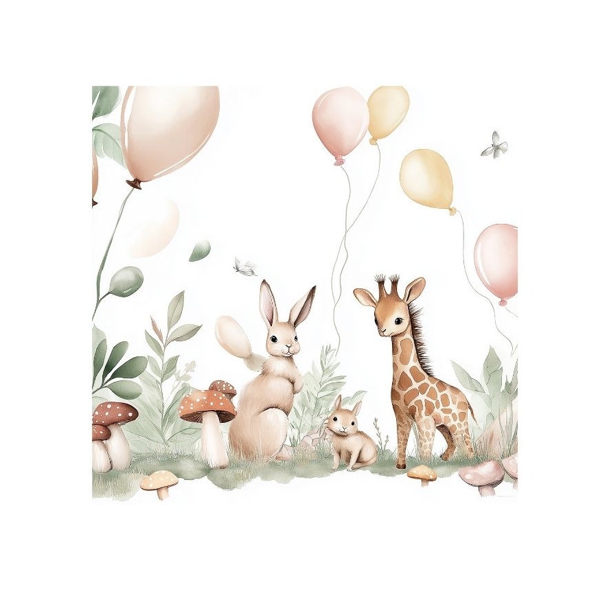 Kinder tafellamp KIDS ROOM 1xE27/60W/230V Ø 18 cm met schattige dieren