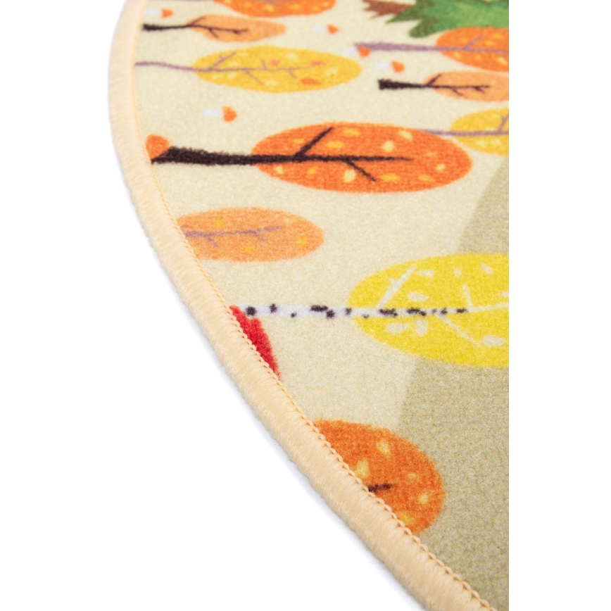 Kinder vloerkleed STELLA STREETS 120 cm beige/stad