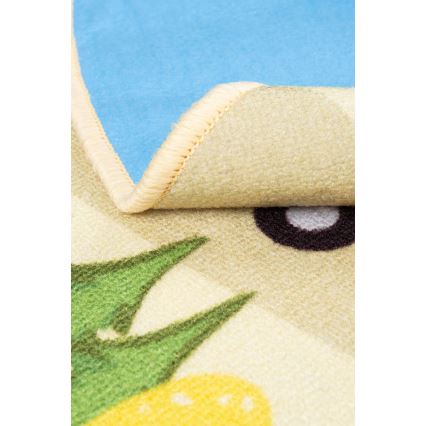 Kinder vloerkleed STELLA STREETS 120 cm beige/stad