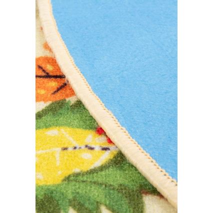 Kinder vloerkleed STELLA STREETS 120 cm beige/stad