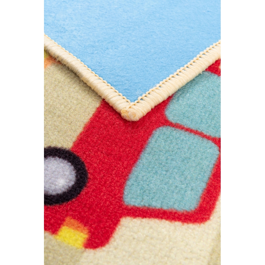 Kinder vloerkleed STELLA STREETS 80x100 cm beige/stad