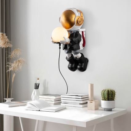 Kinder wandlamp ASTRONAUT 1xE14/40W/230V, koper