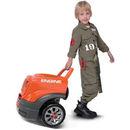 Kinderauto reparatiewerkplaats oranje/grijs