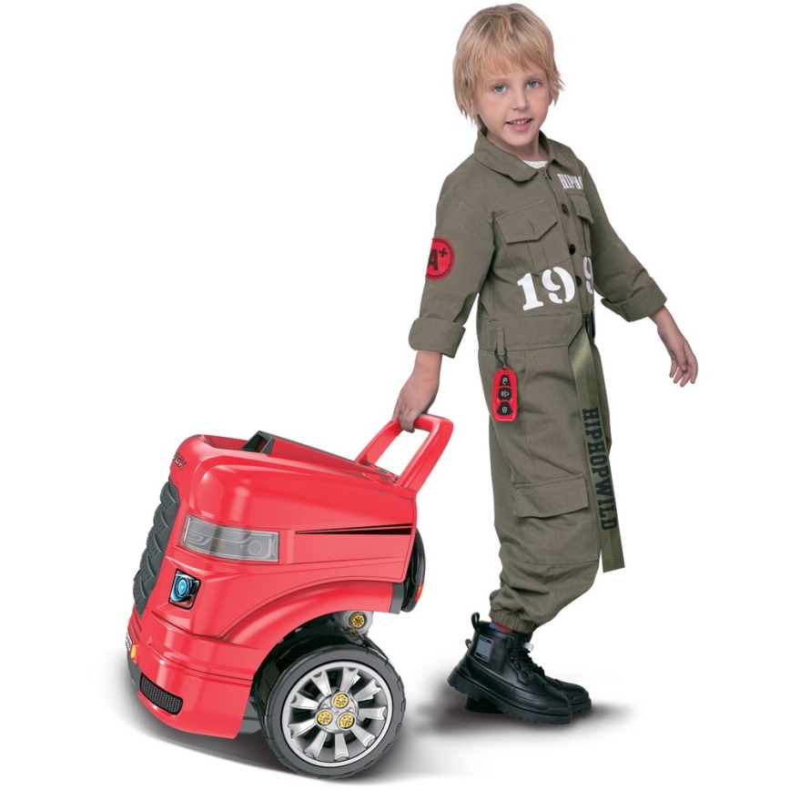 Kinderauto reparatiewerkplaats rood