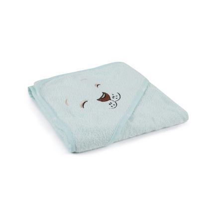 Kinderbadstof set ASLAN - badjas, handdoek, washandje mint