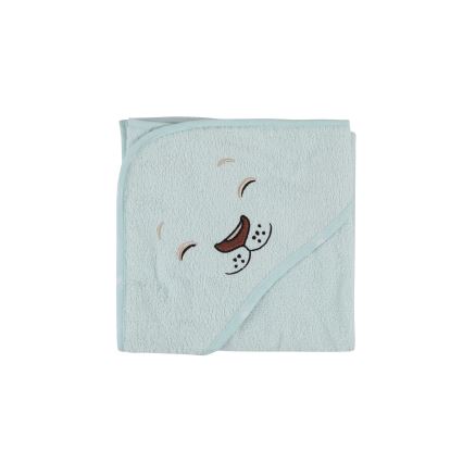 Kinderbadstof set ASLAN - badjas, handdoek, washandje mint