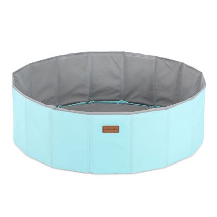 Kinderdroombad met ballen, Ø 80 cm, blauw/grijs