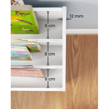 Kinderboekenkast met lade ANET wit