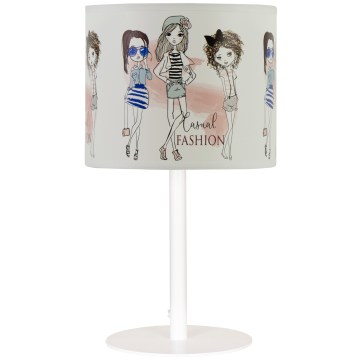 Kinderbureaulamp GIRLS VIBES 1x E27/60W/230V Ø 18 cm voor meisjes