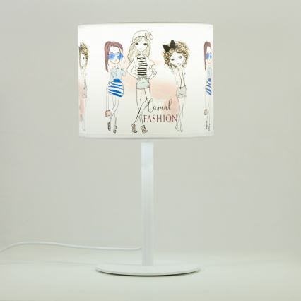 Kinderbureaulamp GIRLS VIBES 1x E27/60W/230V Ø 18 cm voor meisjes