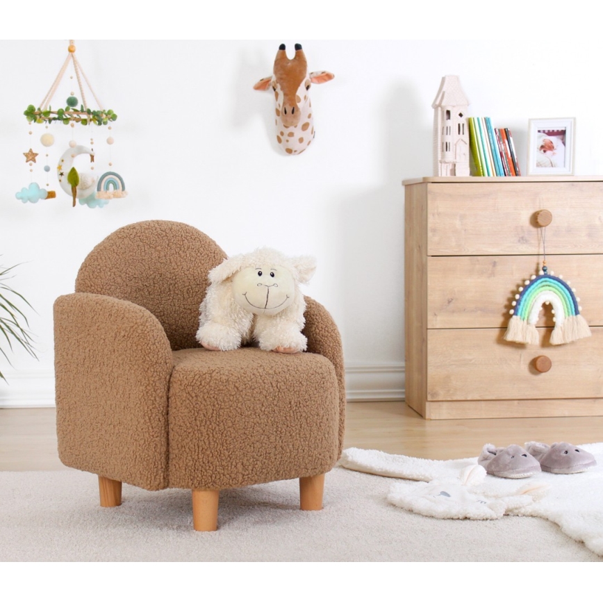 Kinderfauteuil DORY bruin