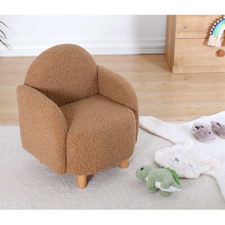 Kinderfauteuil DORY bruin