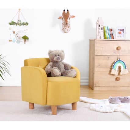 Kinderfauteuil DORY - geel