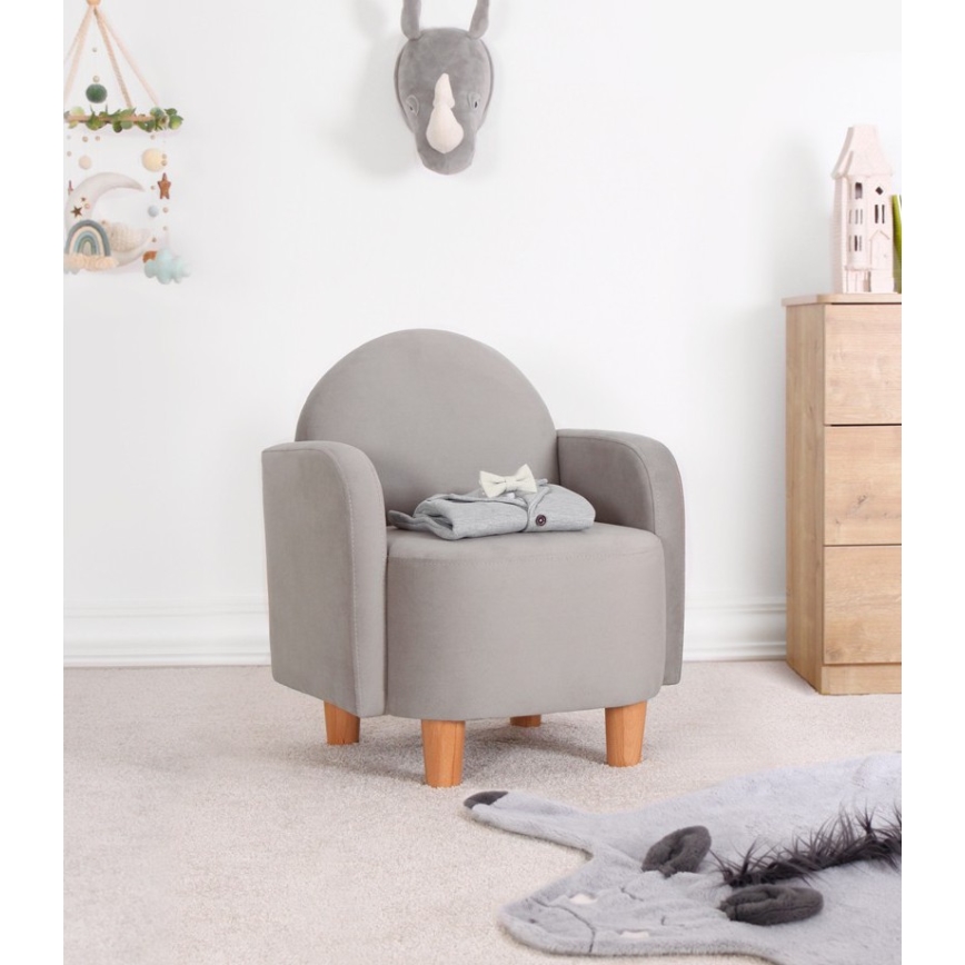 Kinderfauteuil DORY grijs