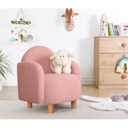 Kinderfauteuil DORY lichtroze