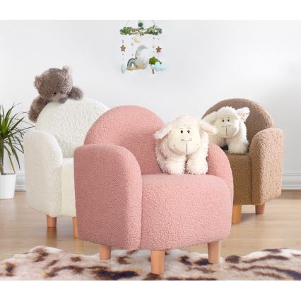 Kinderfauteuil DORY lichtroze
