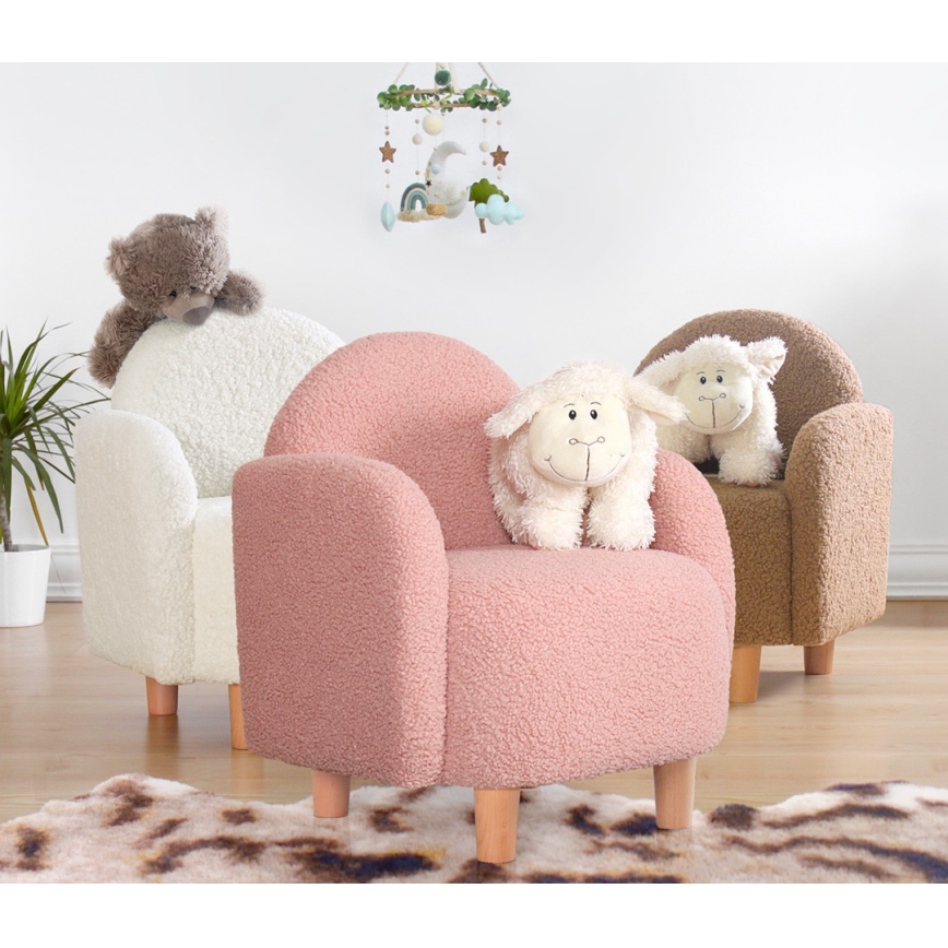 Kinderfauteuil DORY lichtroze