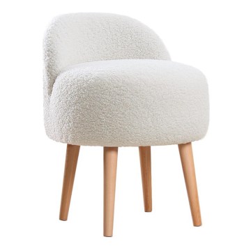 Kinderfauteuil MIKI Ø 46 cm, wit