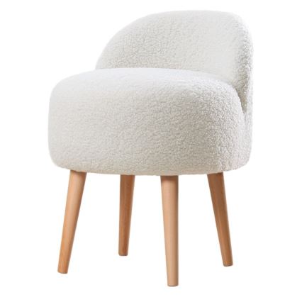 Kinderfauteuil MIKI Ø 46 cm, wit