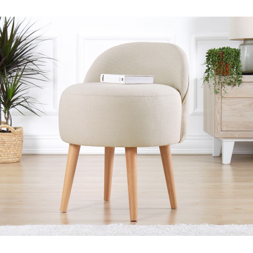 Kinderfauteuil NIKI Ø 46 cm crème