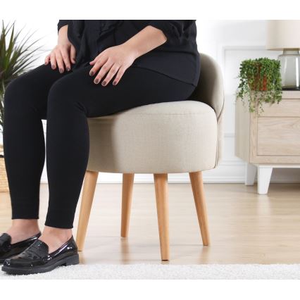 Kinderfauteuil NIKI Ø 46 cm crème