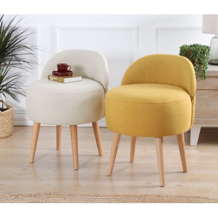 Kinderfauteuil NIKI Ø 46 cm crème