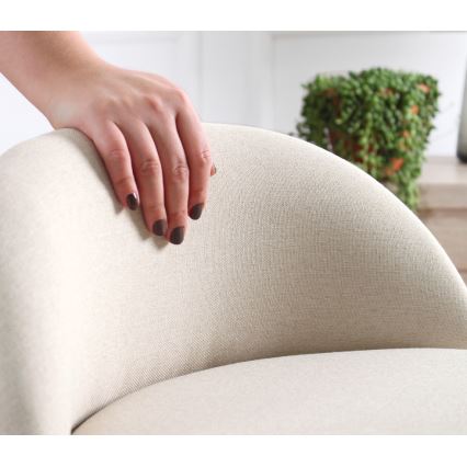 Kinderfauteuil NIKI Ø 46 cm crème