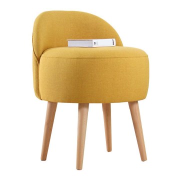 Kinderfauteuil NIKI Ø 46 cm geel