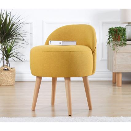 Kinderfauteuil NIKI Ø 46 cm geel
