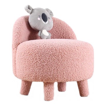 Kinderfauteuil PIXI Ø 46 cm roze