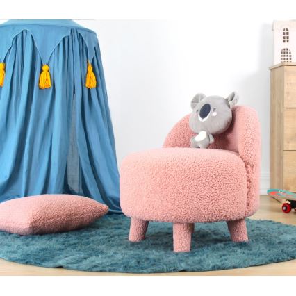 Kinderfauteuil PIXI Ø 46 cm roze