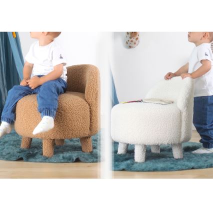 Kinderfauteuil PIXI Ø 46 cm roze