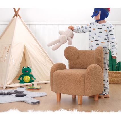 Kinderfauteuil TOBI bruin