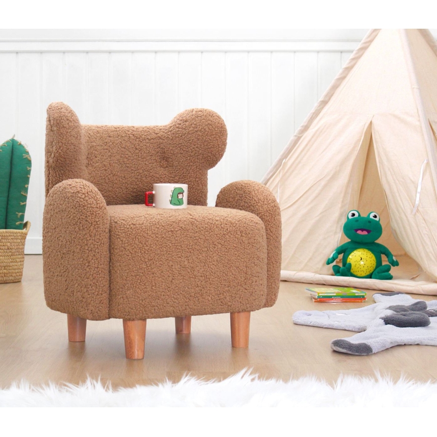 Kinderfauteuil TOBI bruin