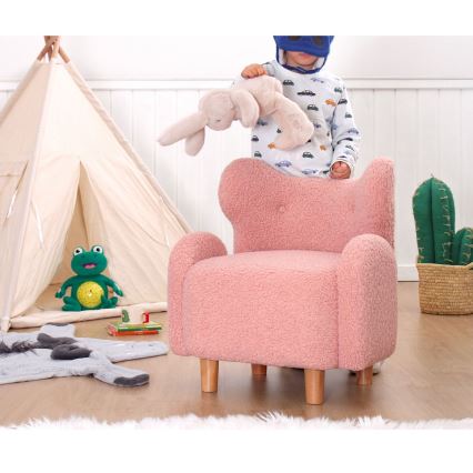 Kinderfauteuil TOBI roze