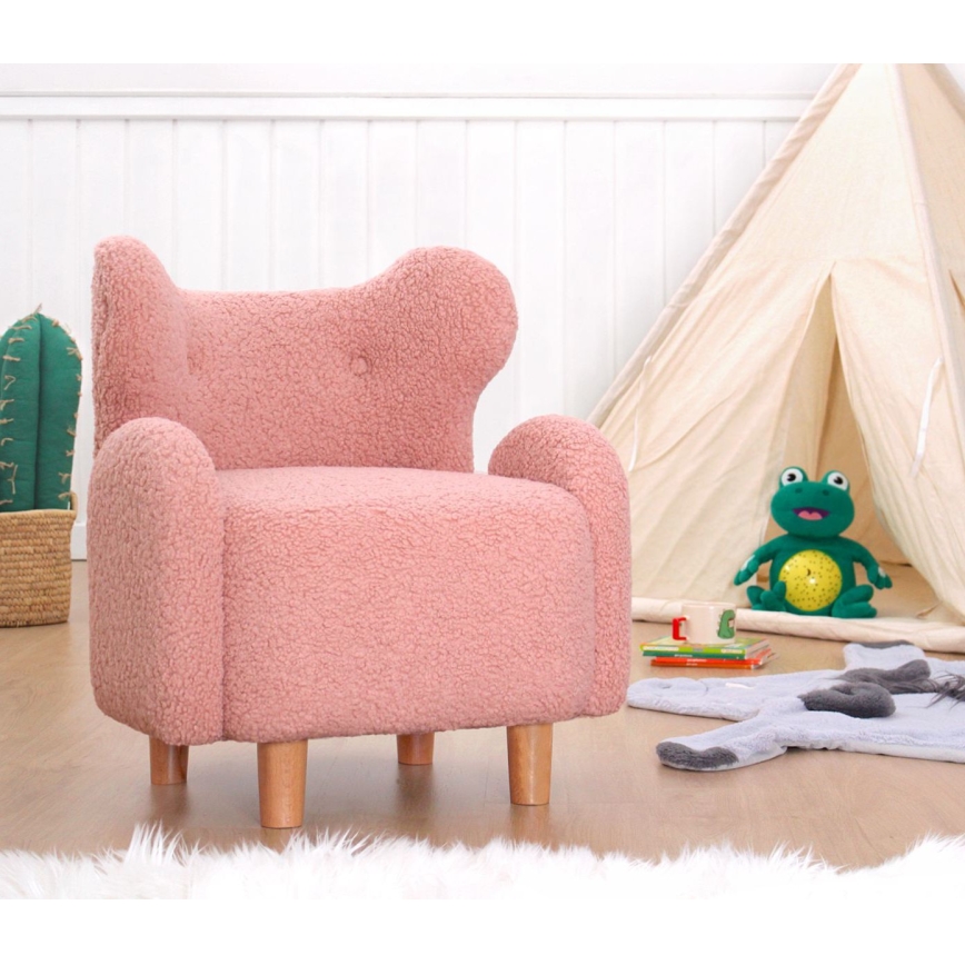 Kinderfauteuil TOBI roze
