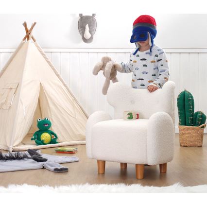 Kinderfauteuil TOBI, wit