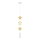 Kinderhanglamp aan kabel STARS 1xE27/20W/230V geel/wit