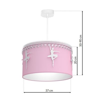 Kinderhanglamp aan koord BALETNICA 1x E27 / 60W / 230V