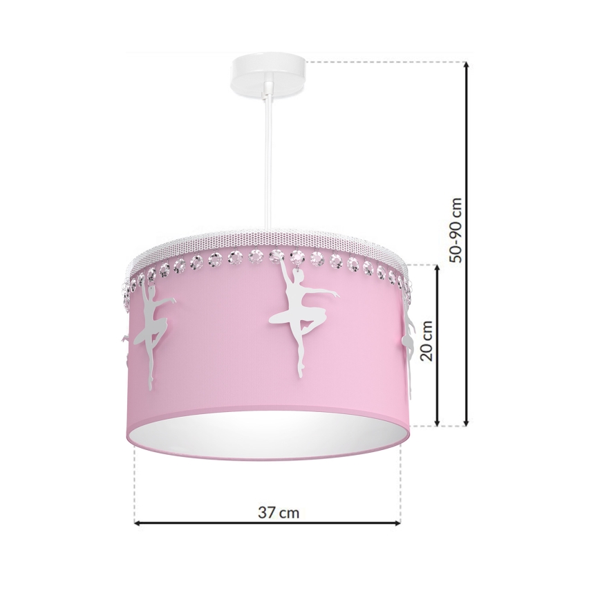Kinderhanglamp aan koord BALETNICA 1x E27 / 60W / 230V