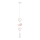 Kinderhanglamp aan snoer HEART 1xE27/20W/230V roze/wit
