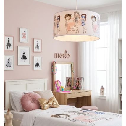Kinderhanglamp GIRLS VIBES, 1x E27 (max. 60 W), 230 V, Ø 40 cm — voor meisjes