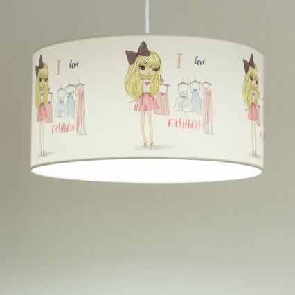 Kinderhanglamp GIRLS VIBES 1xE27/60W/230V pr. 40 cm Ik hou van mode